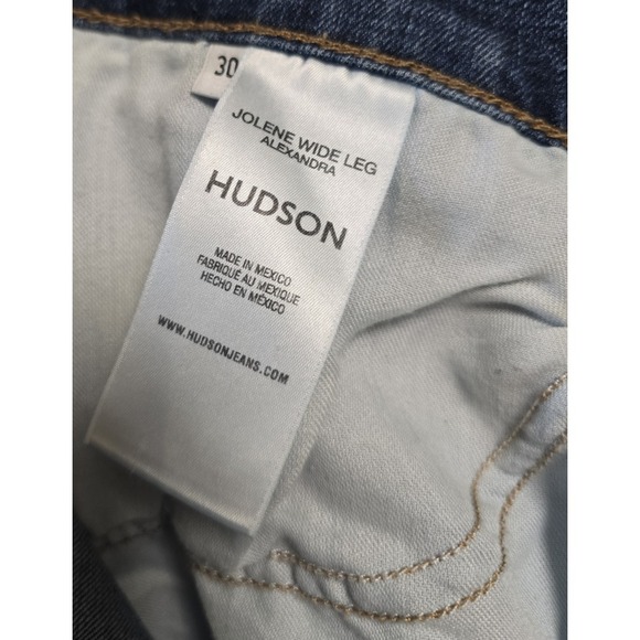 Hudson Womens Jolene Wide Leg Jeans Size 30 x 32 Inseam - Picture 10 of 11